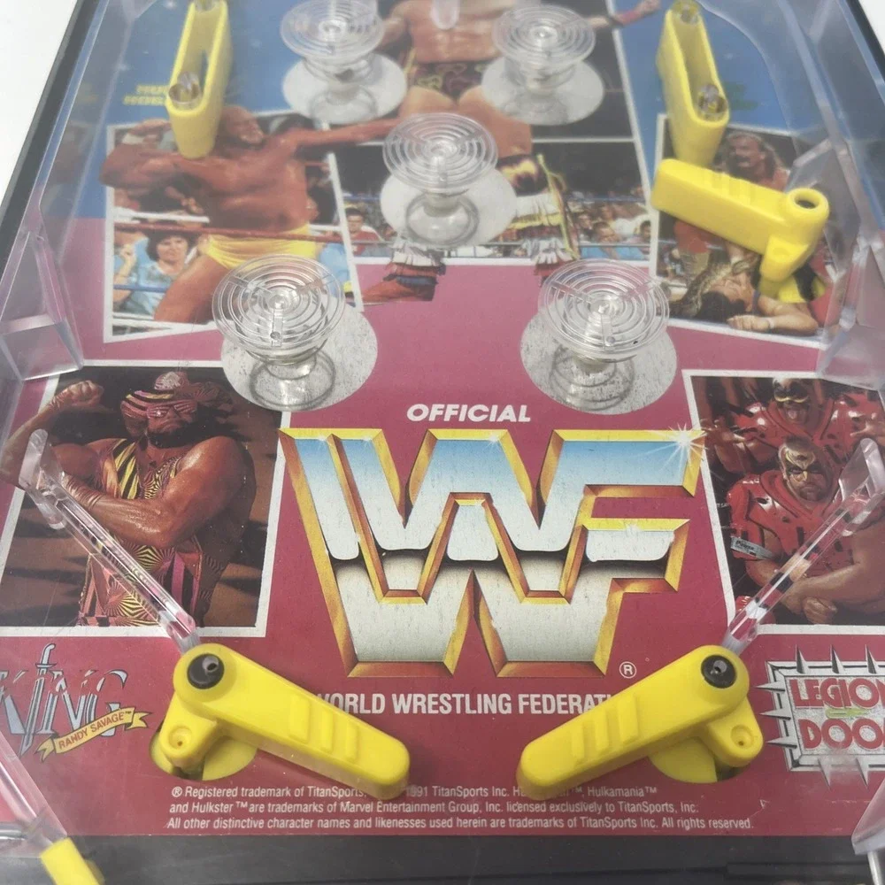 Electronic Power Pinball WWF Wrestling 1991 Titan Sports Vintage PARTS REPAIR‎